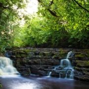Pol an Eas waterfall in County Leitrim in Ireland